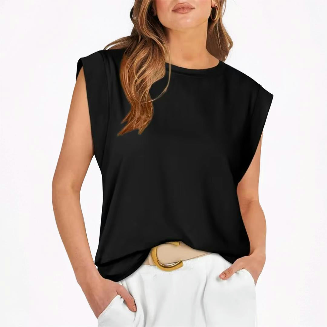 Women's Sleeveless Striped Casual Loose-Fit Top