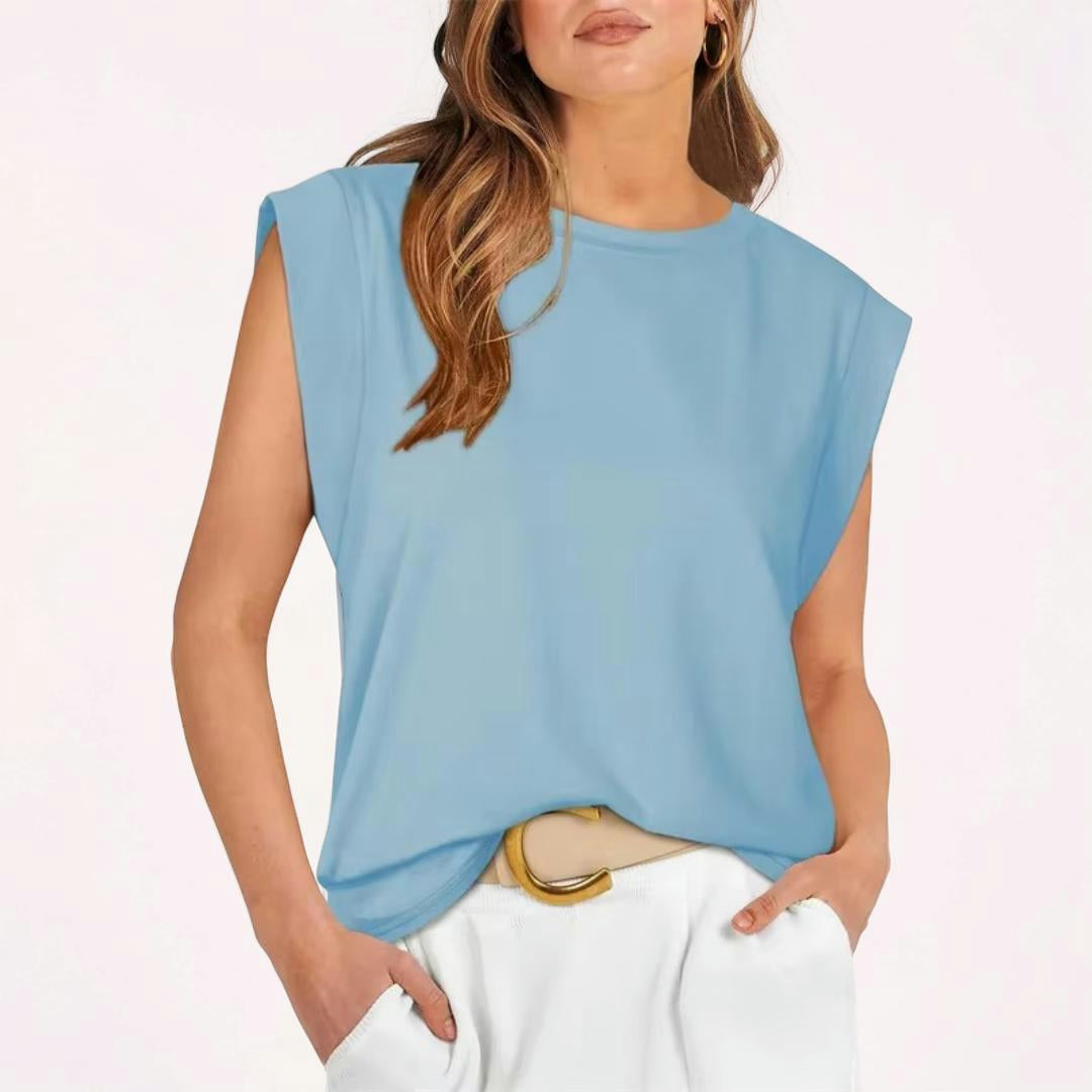 Women's Sleeveless Striped Casual Loose-Fit Top