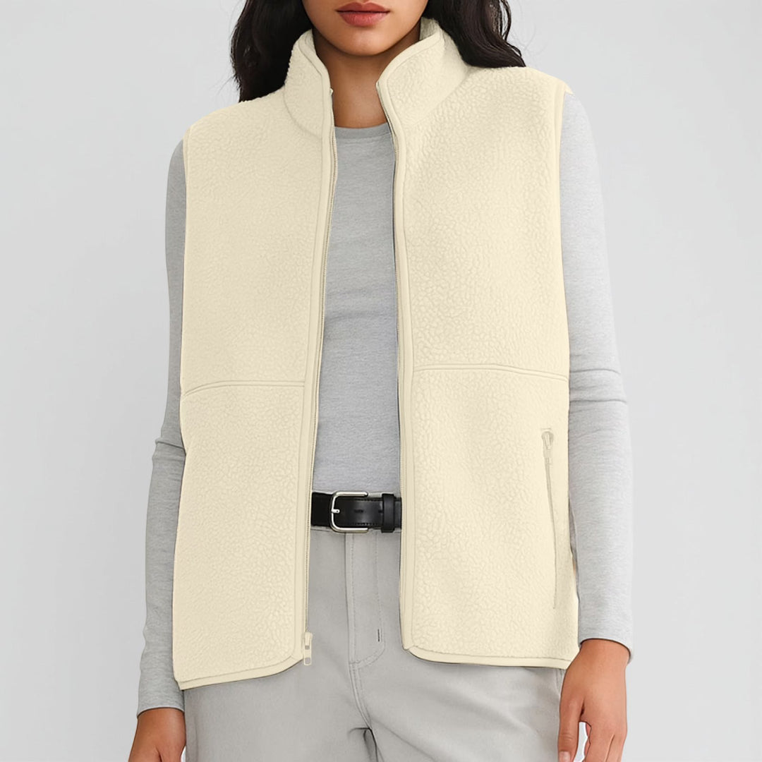 Gilet Donna Smanicato Zip Uso Quotidiano