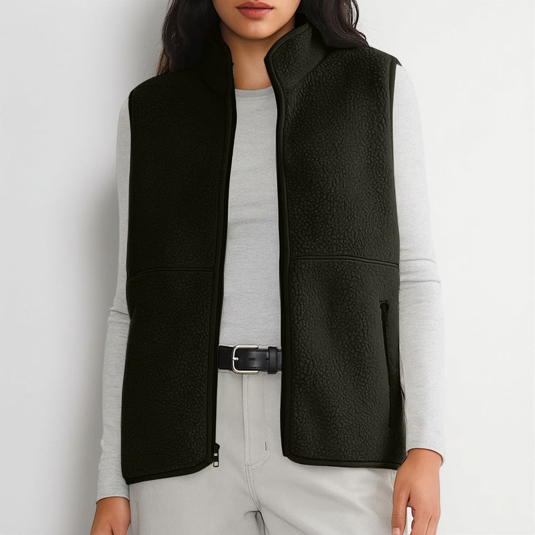 Gilet Donna Smanicato Zip Uso Quotidiano
