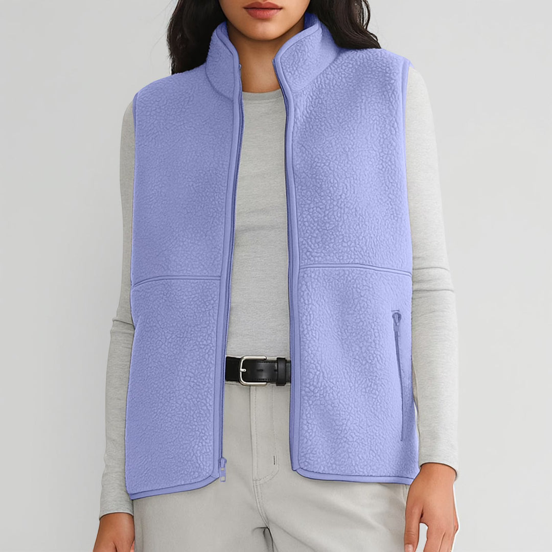Gilet Donna Smanicato Zip Uso Quotidiano