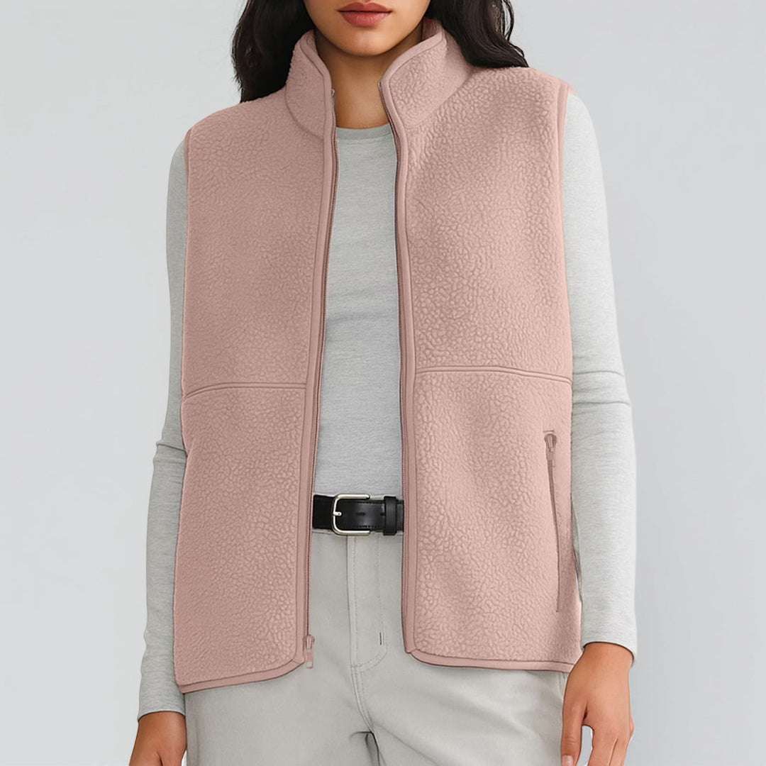 Gilet Donna Smanicato Zip Uso Quotidiano