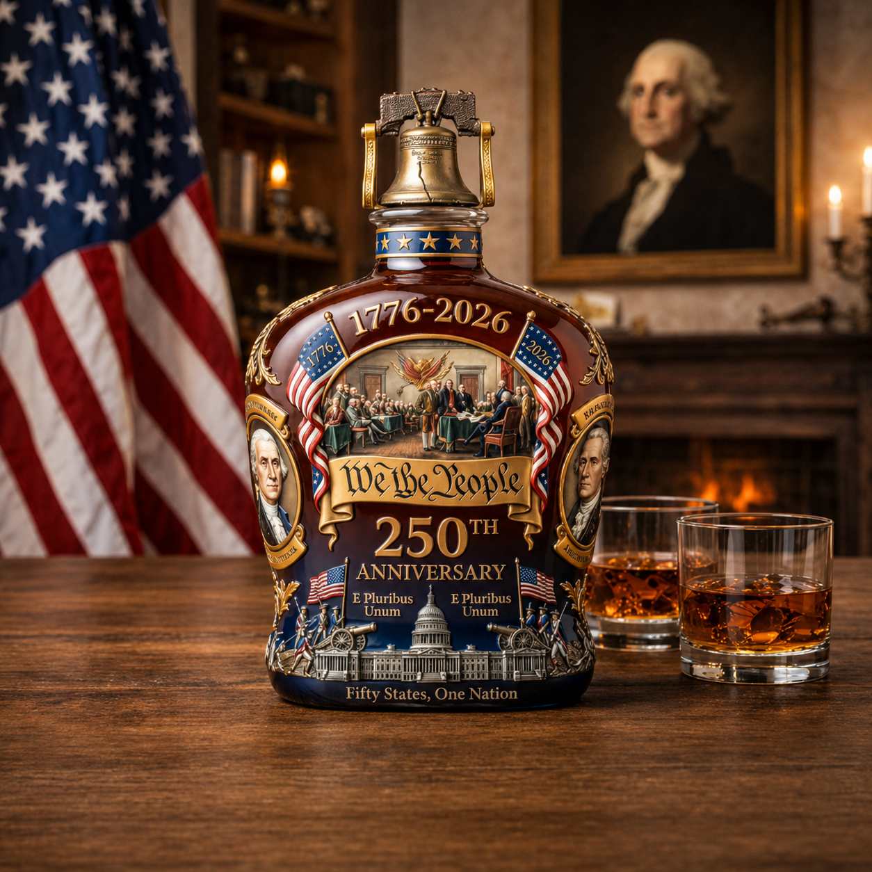 Decanter per whisky in vetro decorativo per bar e casa, ideale per anniversari