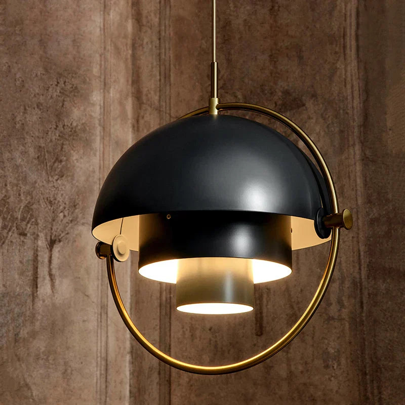 NordicElegance - Modern Golden LED Pendant Lamp in Minimalist Design