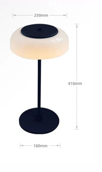 LumiGlow – Postmodern LED Table Lamp with Glass Shade for Stylish Lighting