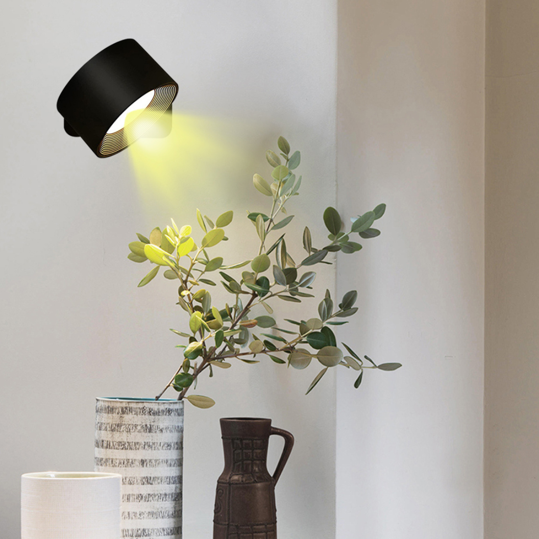 FlexiBeam - Lampada da parete ricaricabile wireless 360°