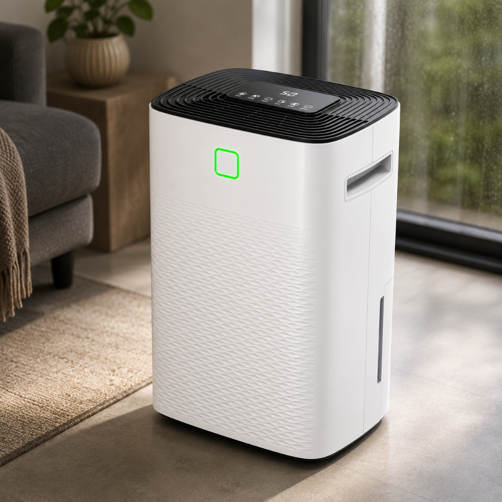 Deshumidificador Refrigeración Silenciosa para Casa con Drenaje Automático
