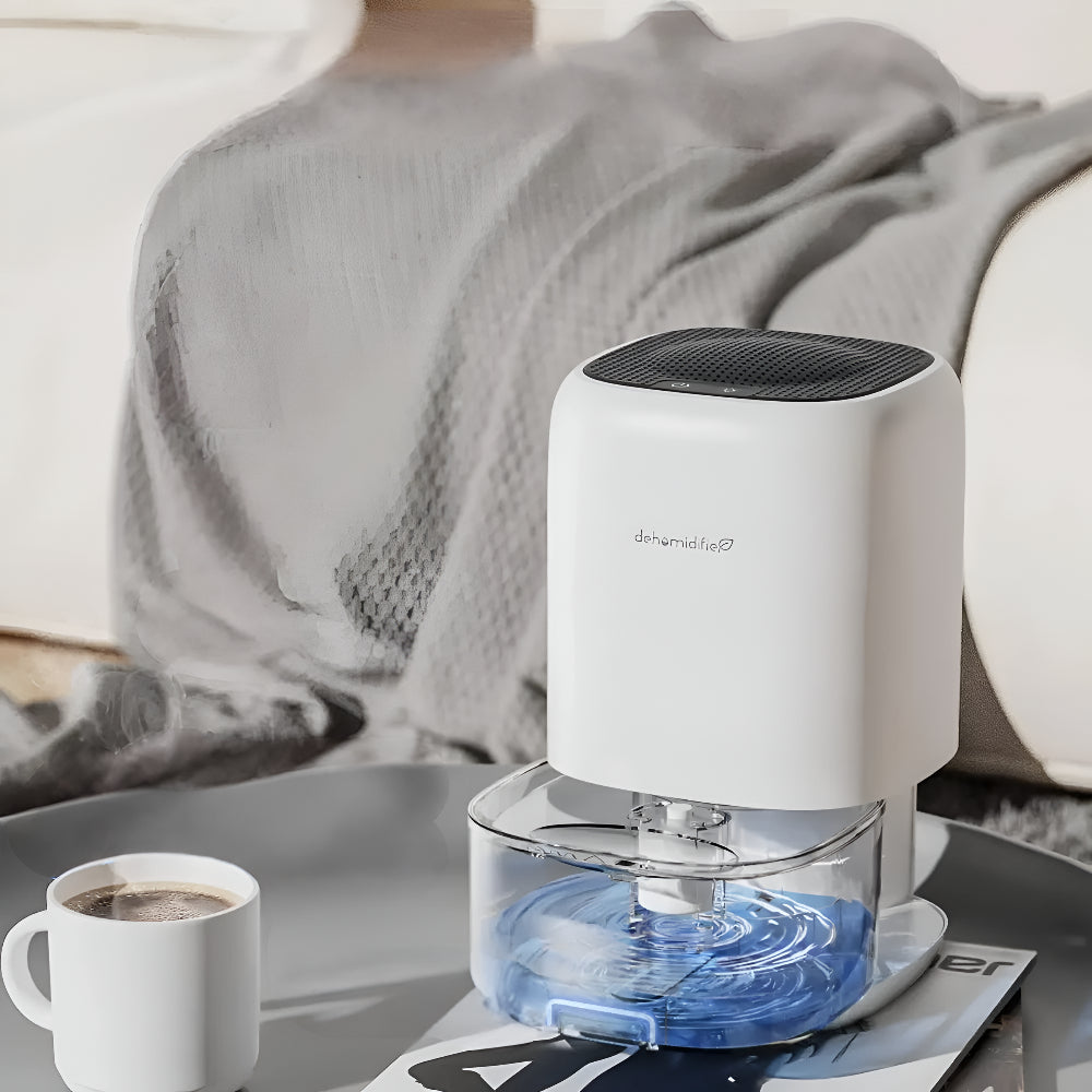 Deumidificatore silenzioso compatto per camera, bagno e camper