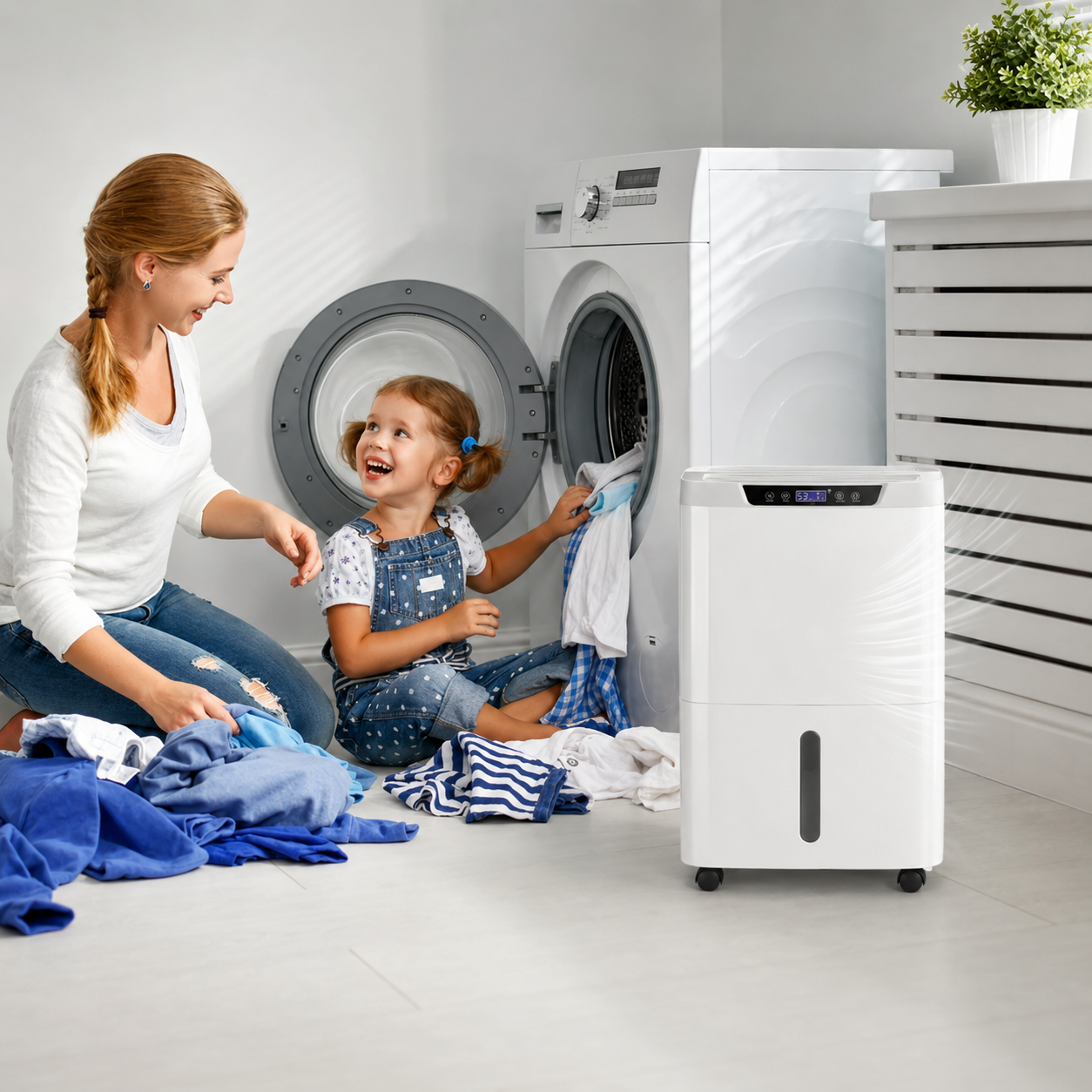 Deshumidificador para Habitaciones Grandes Silencioso y Compacto Automático