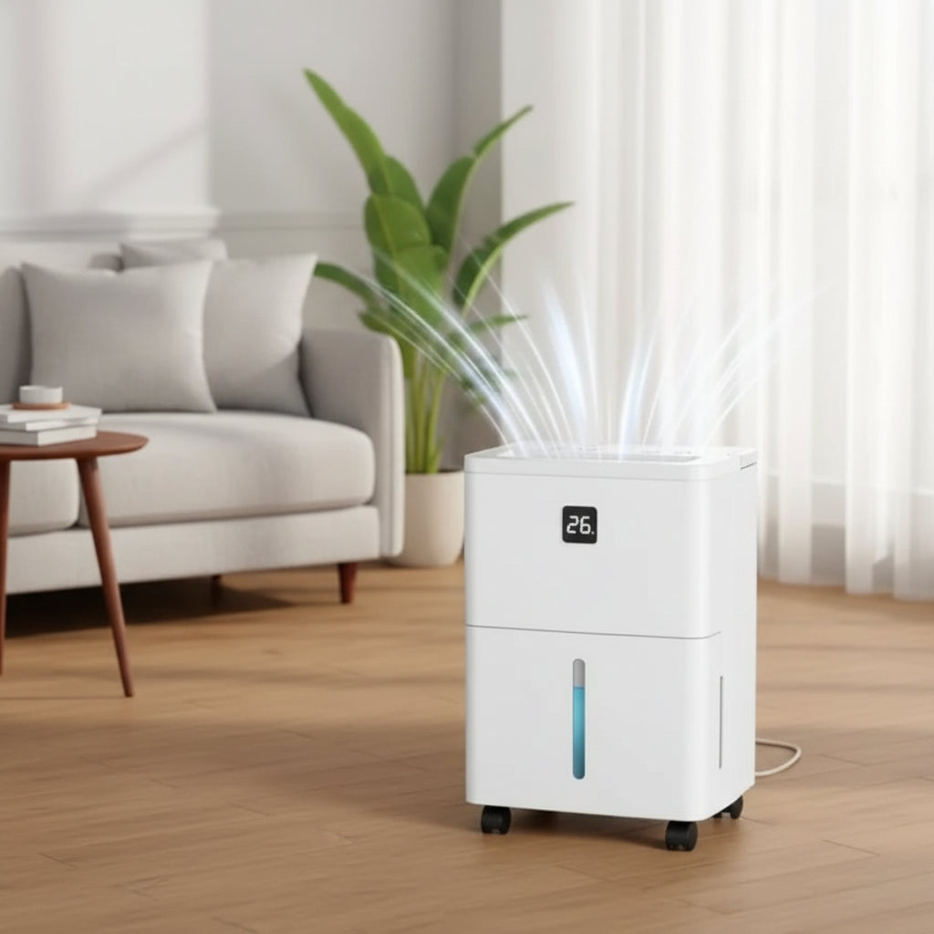 Deshumidificador Refrigerante Portátil para Casa con Depósito