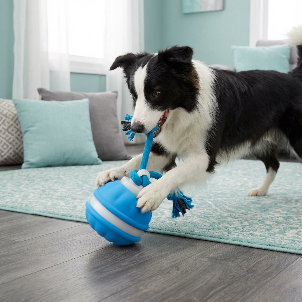 Giocattolo Interattivo Cani Palla Sensore Movimento Corda Tiro