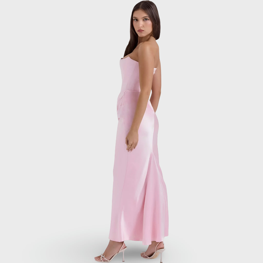 Women's Long Dress Corset Evening Ceremony Fitted
