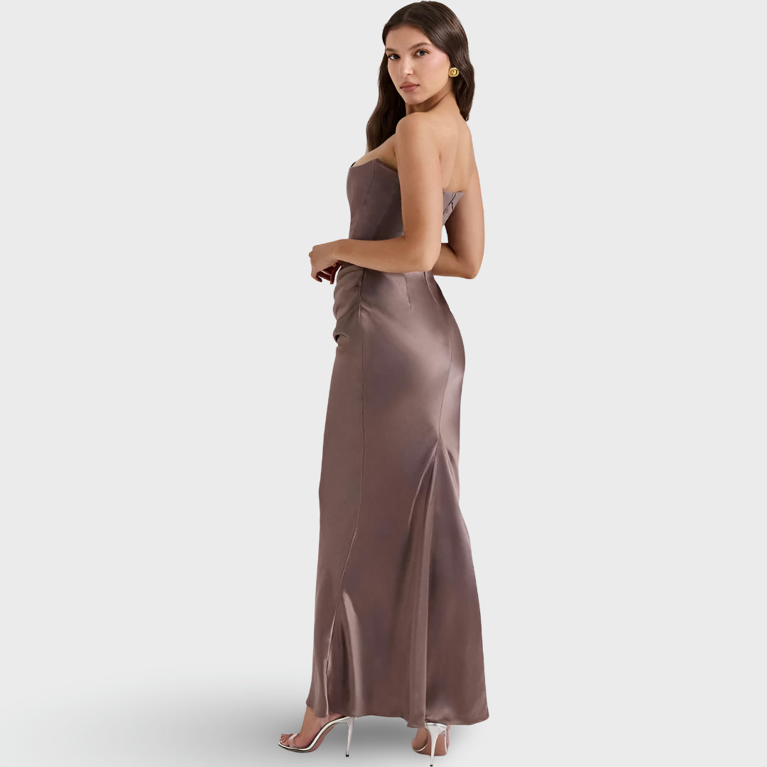 Women's Long Dress Corset Evening Ceremony Fitted