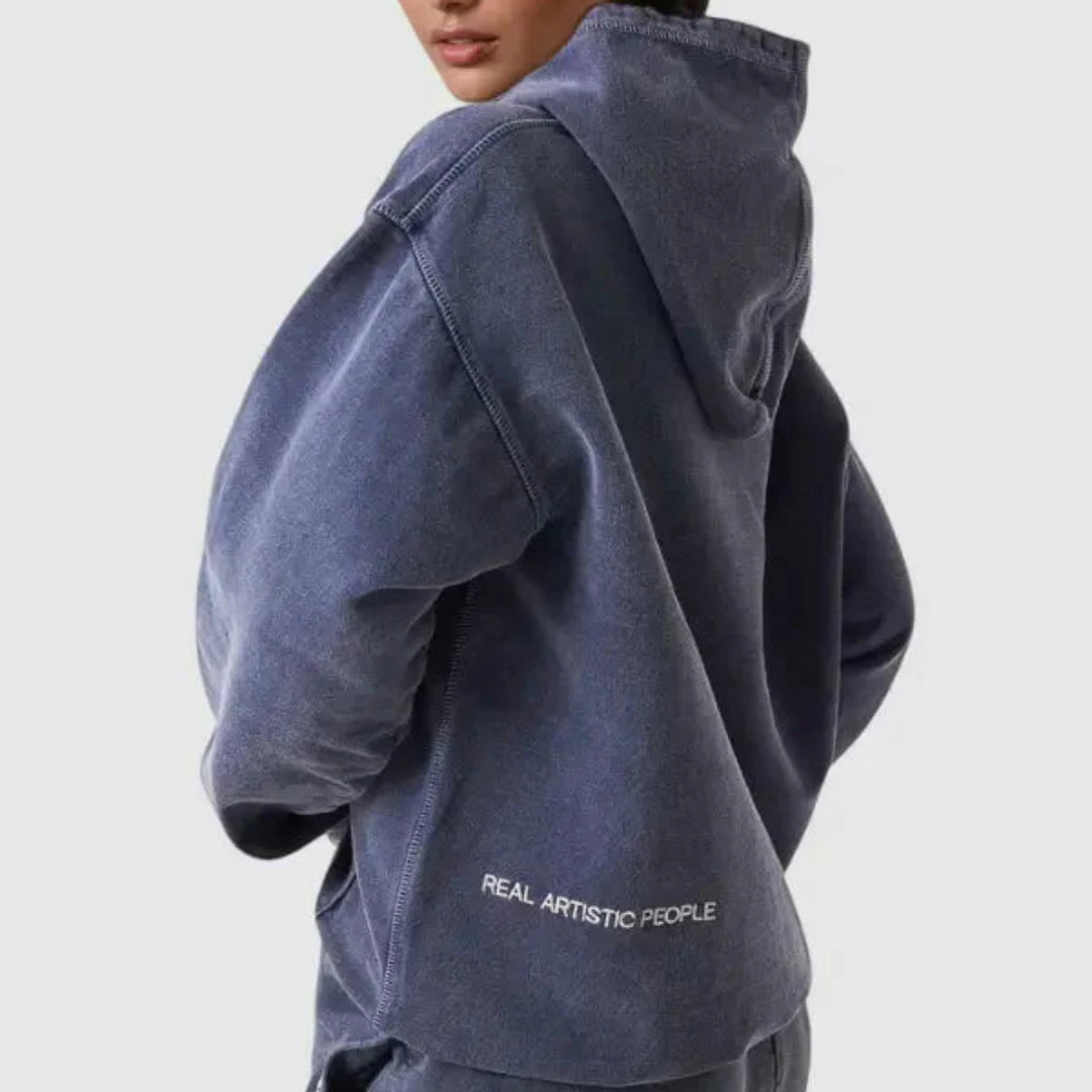 Felpa con cappuccio donna casual con stampa grafica