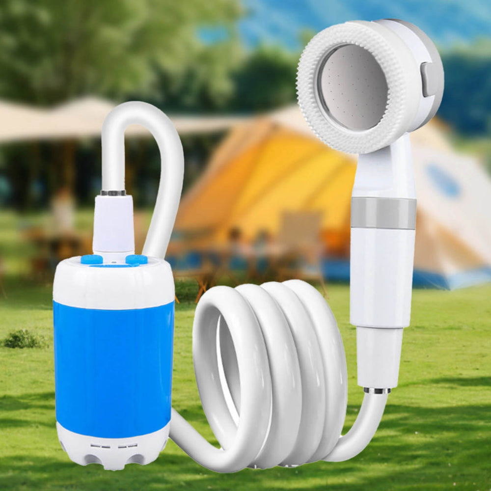 Doccia Campeggio Portatile Pompa Acqua Soffione Regolabile Outdoor