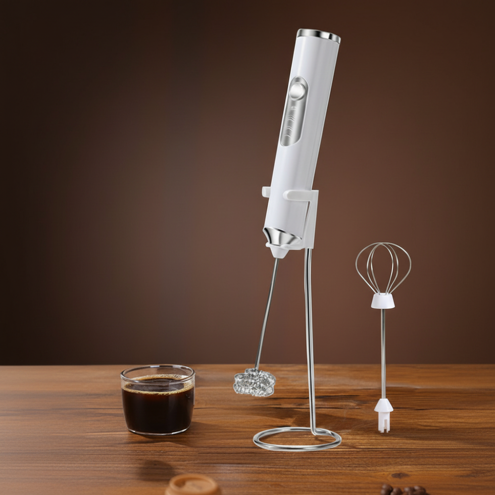 Wireless Milk Frother Coffee Drink Stainless Steel