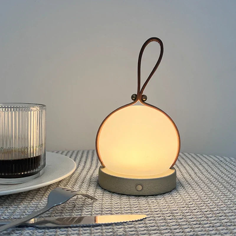LumeSphere - Lanterna LED Wireless – Lampada da Tavolo Portatile con Luce Calda