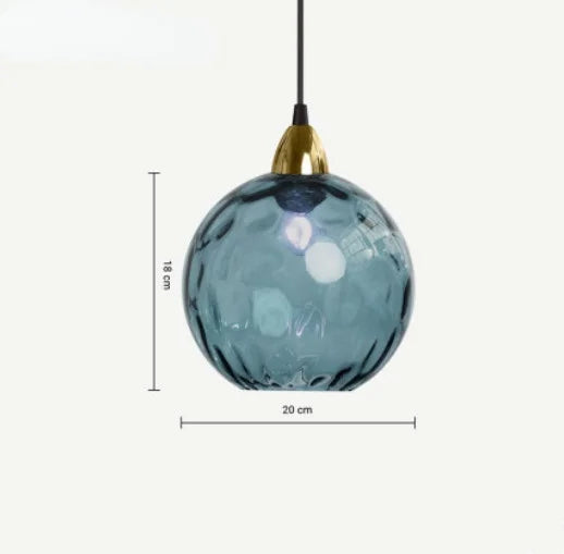 HelderBol - Lampada a Sospensione con Globo di Vetro
