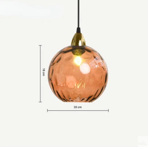 HelderBol - Lampada a Sospensione con Globo di Vetro