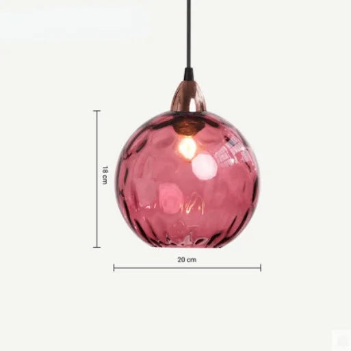 HelderBol - Lampada a Sospensione con Globo di Vetro
