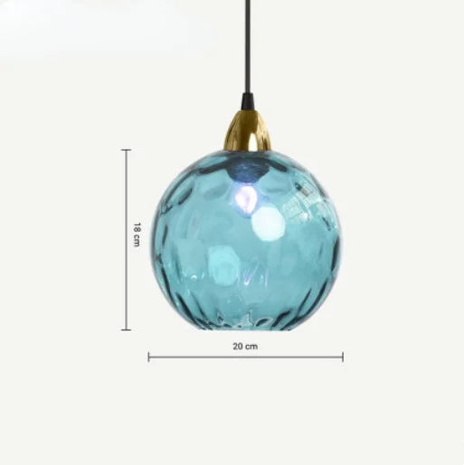 HelderBol - Lampada a Sospensione con Globo di Vetro