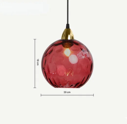HelderBol - Lampada a Sospensione con Globo di Vetro