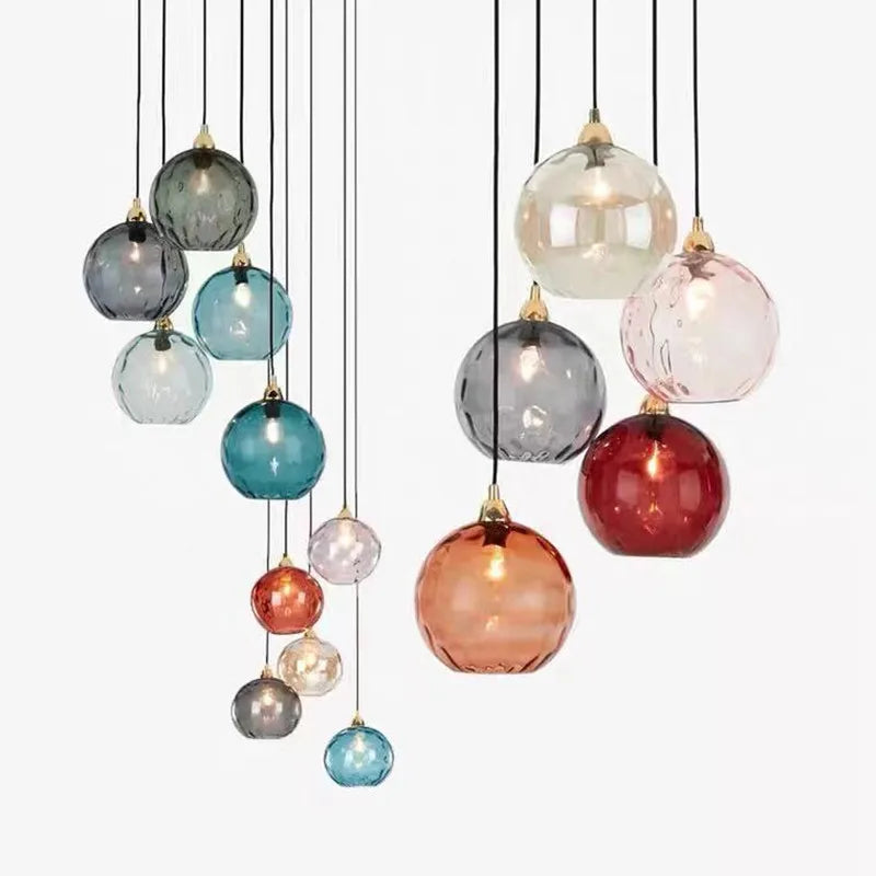 HelderBol - Lampada a Sospensione con Globo di Vetro