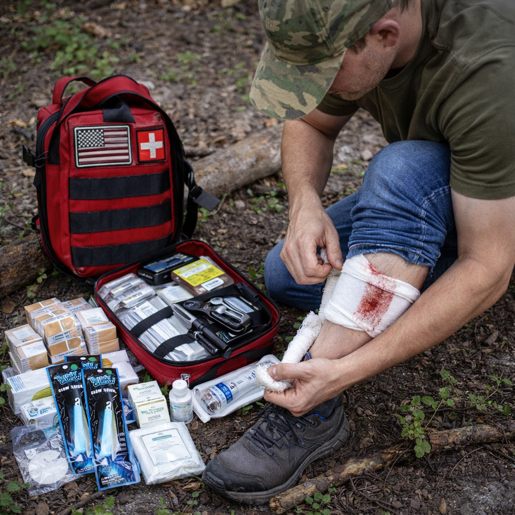Zaino Emergenza Outdoor Campeggio Primo Soccorso Sopravvivenza
