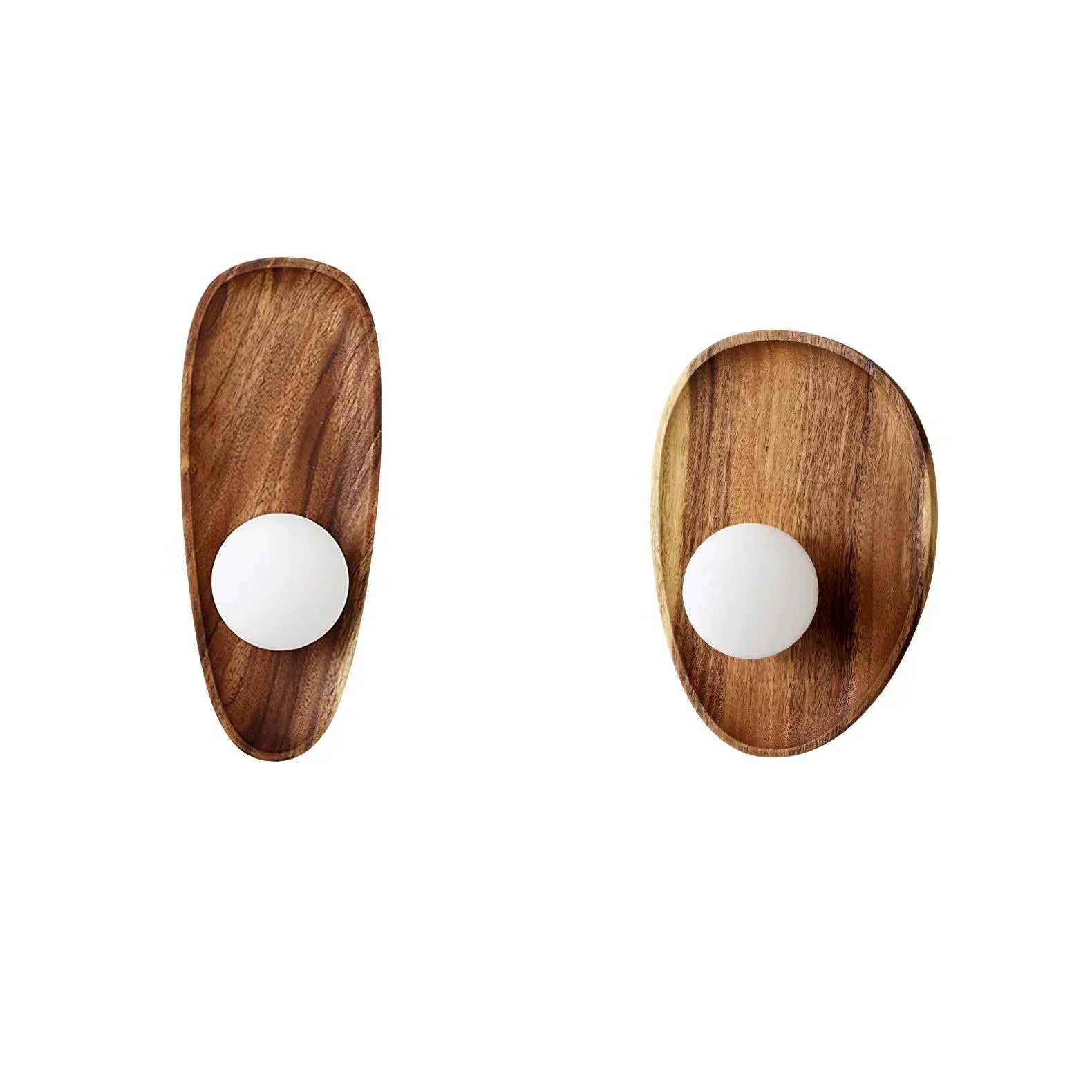WoodGlo – Minimalist Wall Lamp Made of Solid Wood with LED Lighting