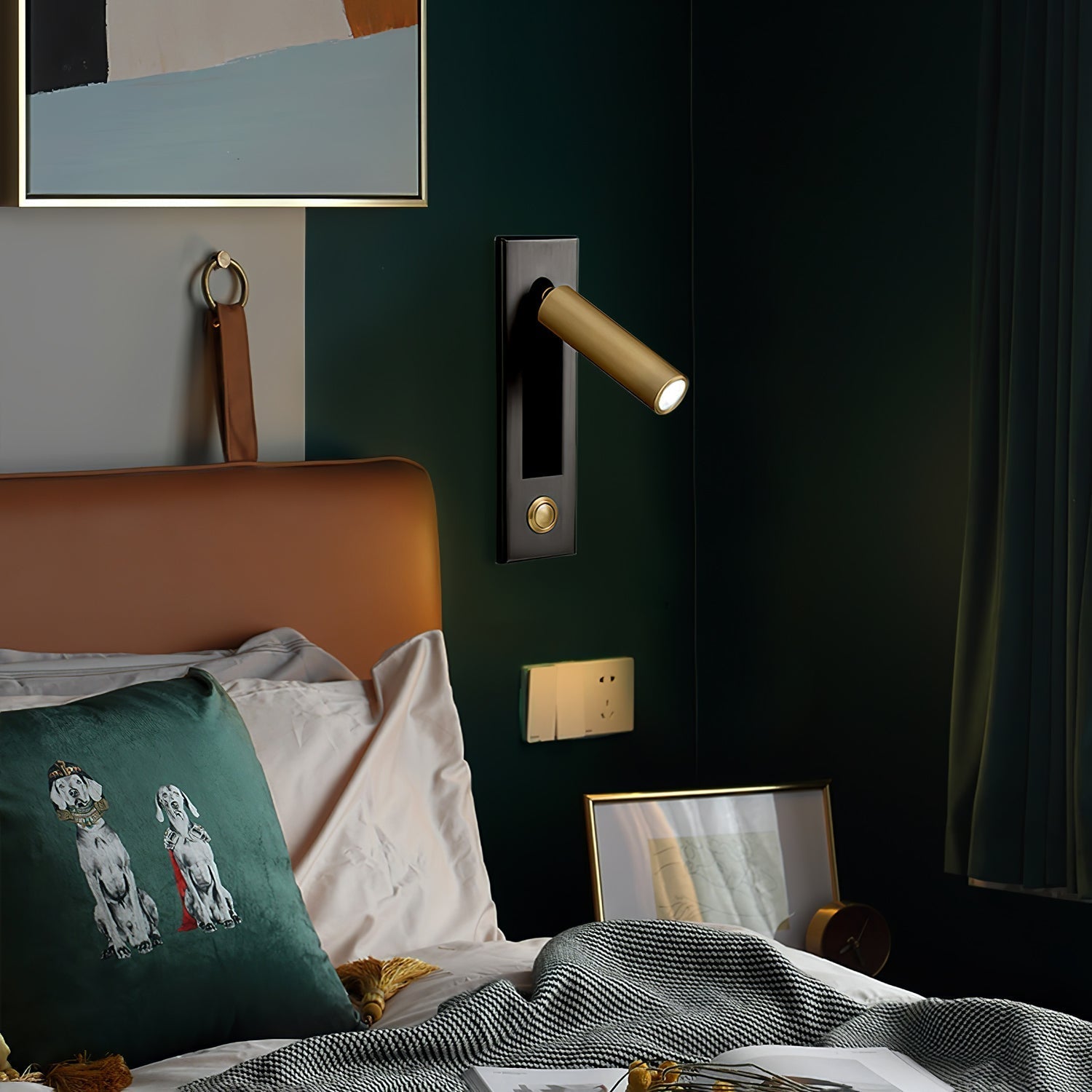 GlowNest - Built-in Nightstand Wall Lamp
