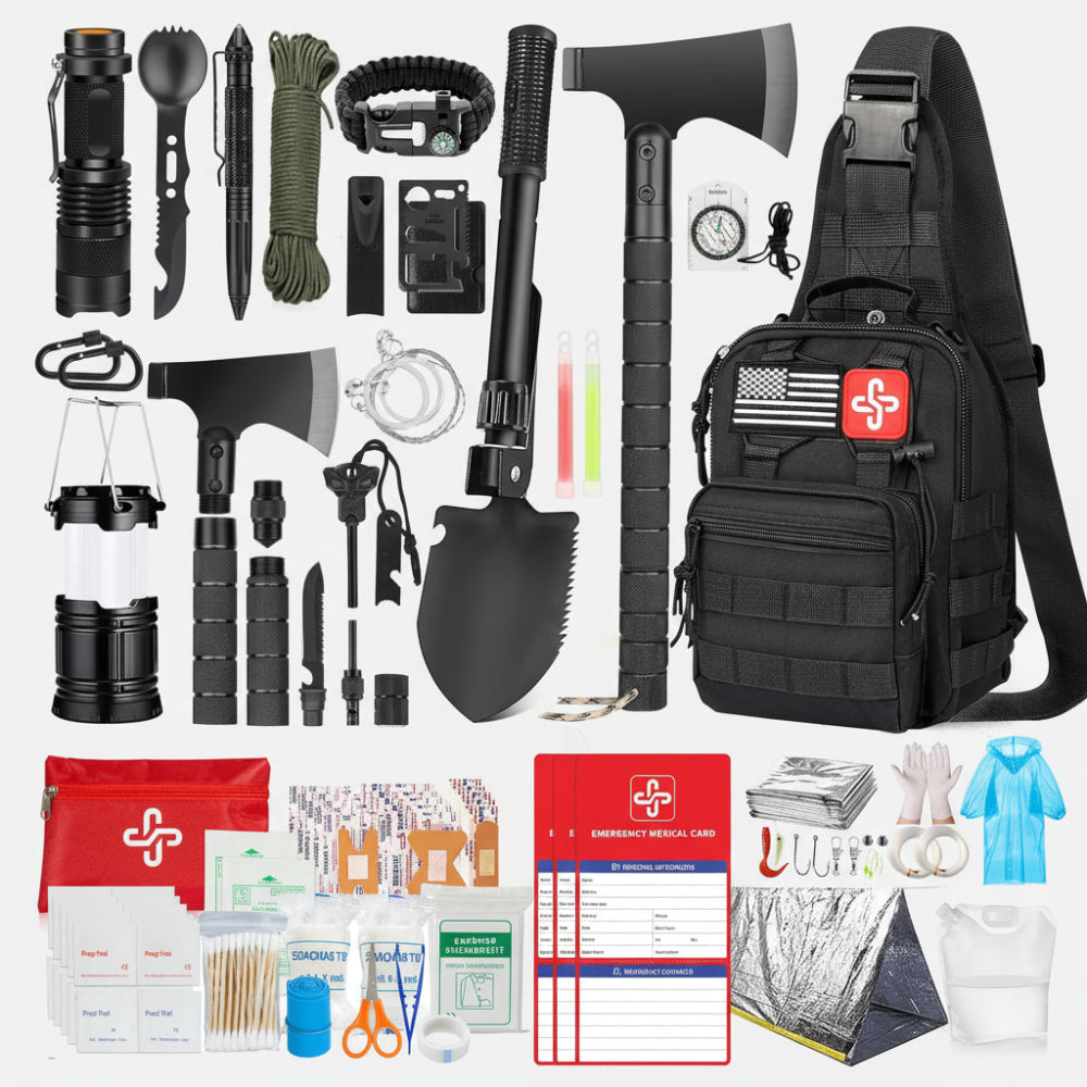 Kit de Sobrevivência EHBO Pacote de Emergência Outdoor Camping Kit de Sobrevivência