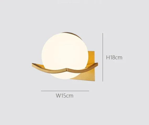 LuxeLight - Modern Milk Glass Wall Lamp with LED Lighting – Dimmable & Energy Efficient