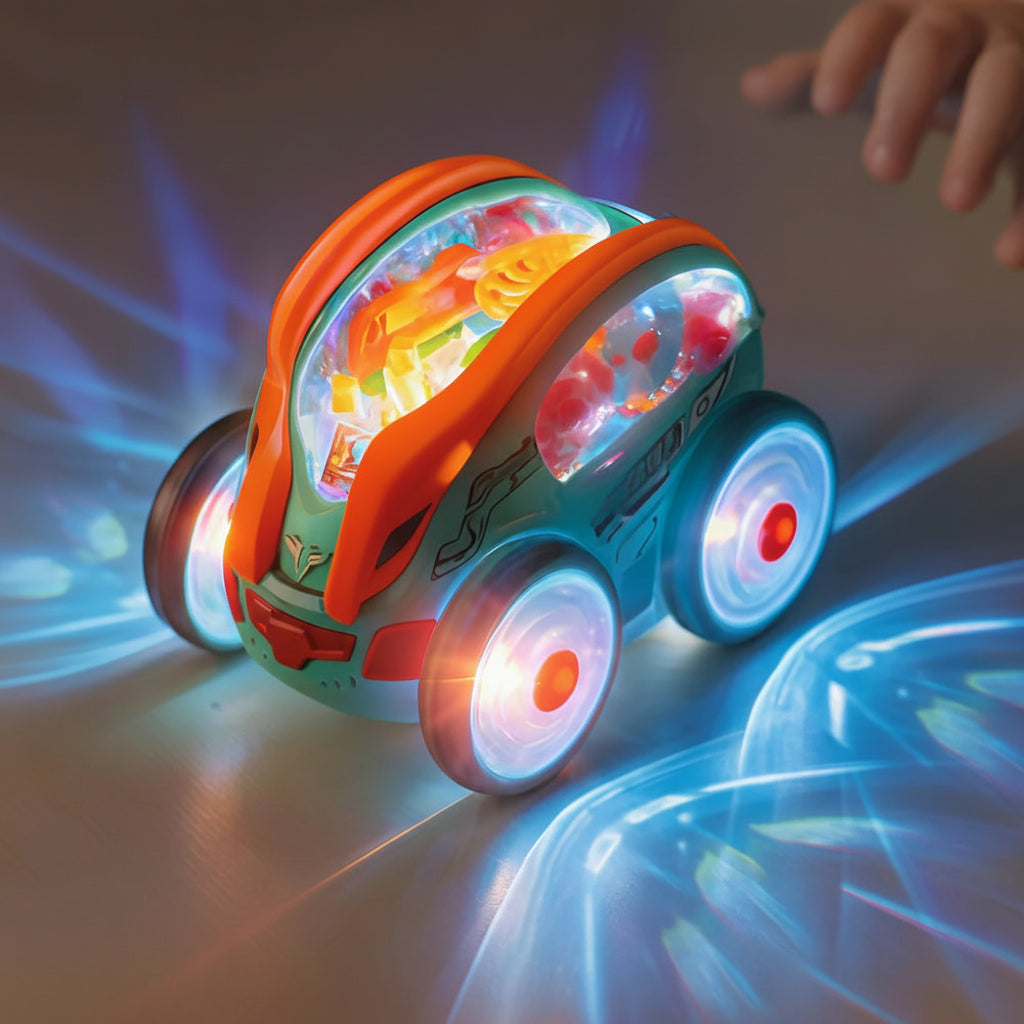 LED Toy Car 360° Rotations Light Show Children