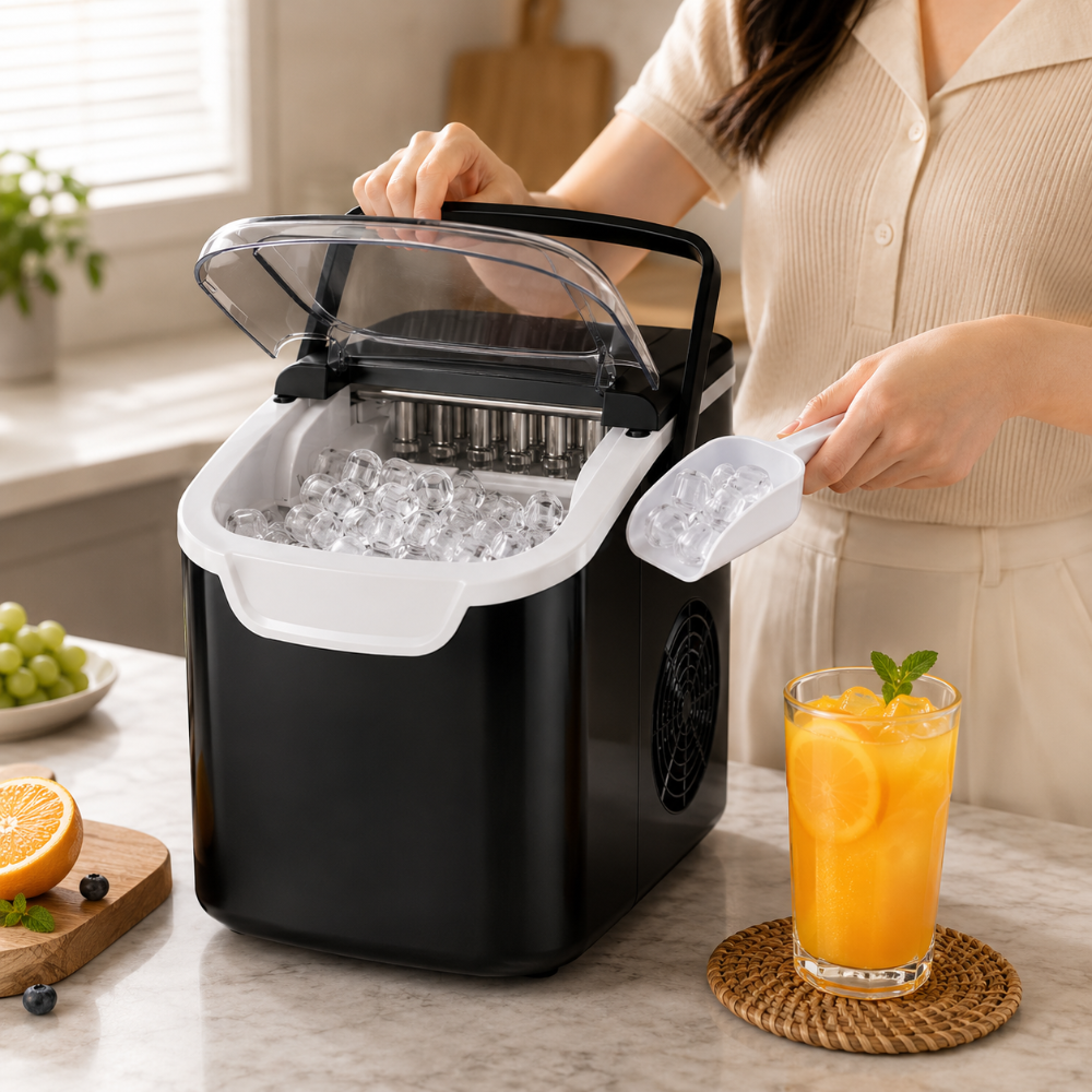 Fabricador de Hielo Automático Cubitos Rápidos Cocina Casa