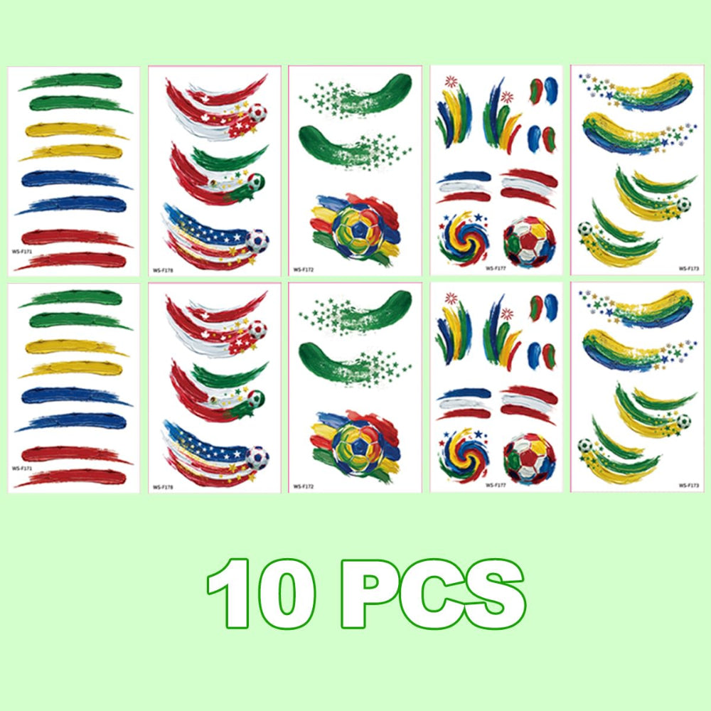 Worldwide Face Makeup Waterproof Face Paint Stickers Festival