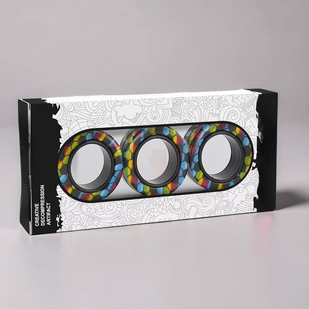 Giocattolo Antistress Anelli Magnetici Set da Girare