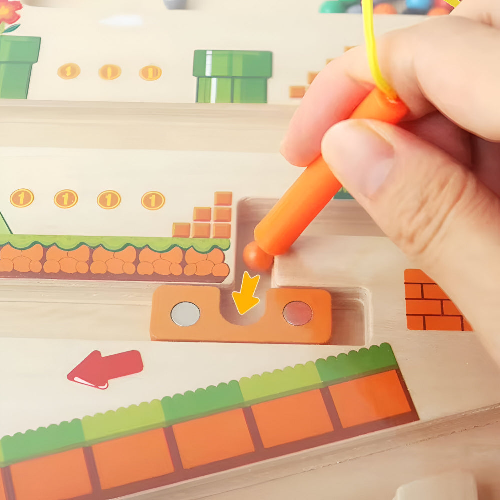 Magneet Doolhof Educatief Peuters Houten Speelbord