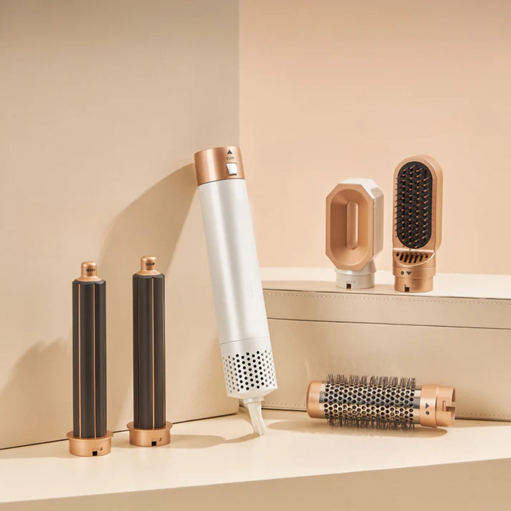 Set spazzola phon 5 in 1 per acconciare, arricciare, lisciare e asciugare i capelli