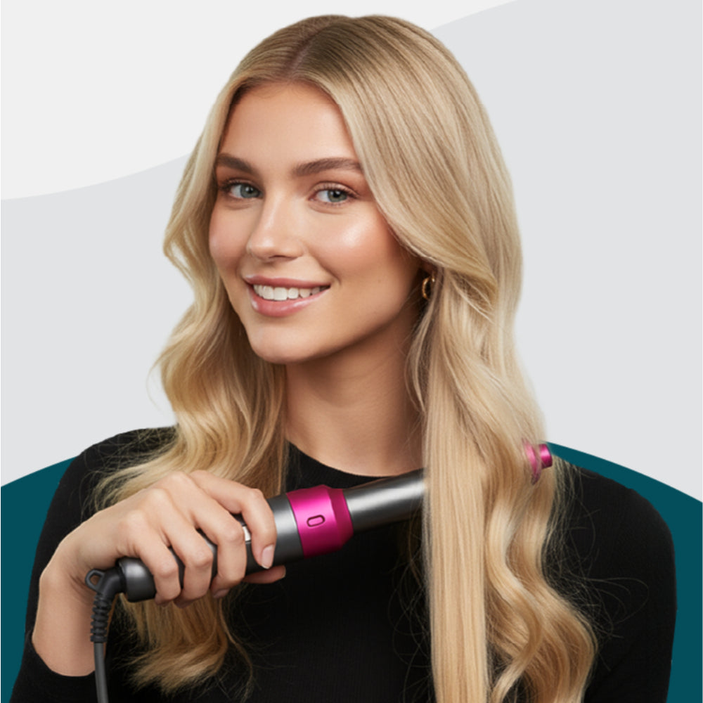 Set spazzola phon 5 in 1 per acconciare, arricciare, lisciare e asciugare i capelli