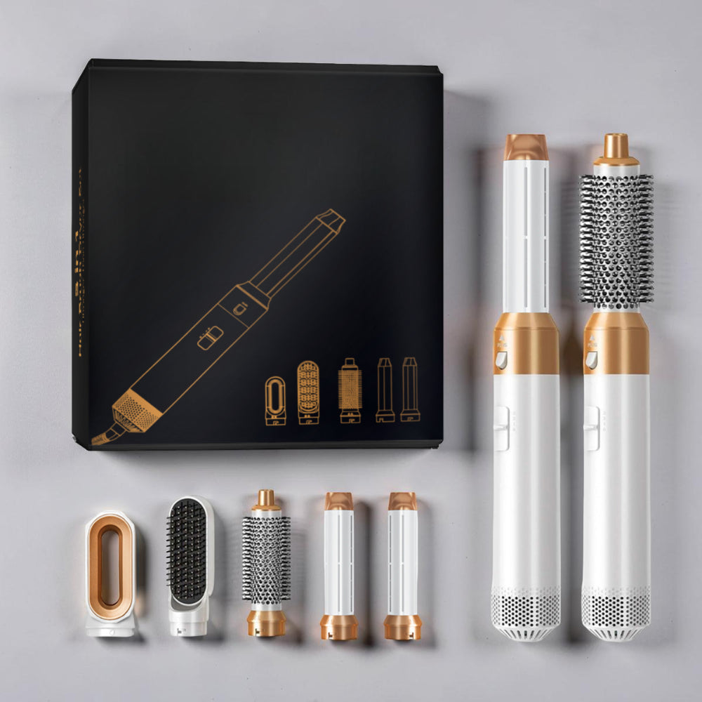 Set spazzola phon 5 in 1 per acconciare, arricciare, lisciare e asciugare i capelli