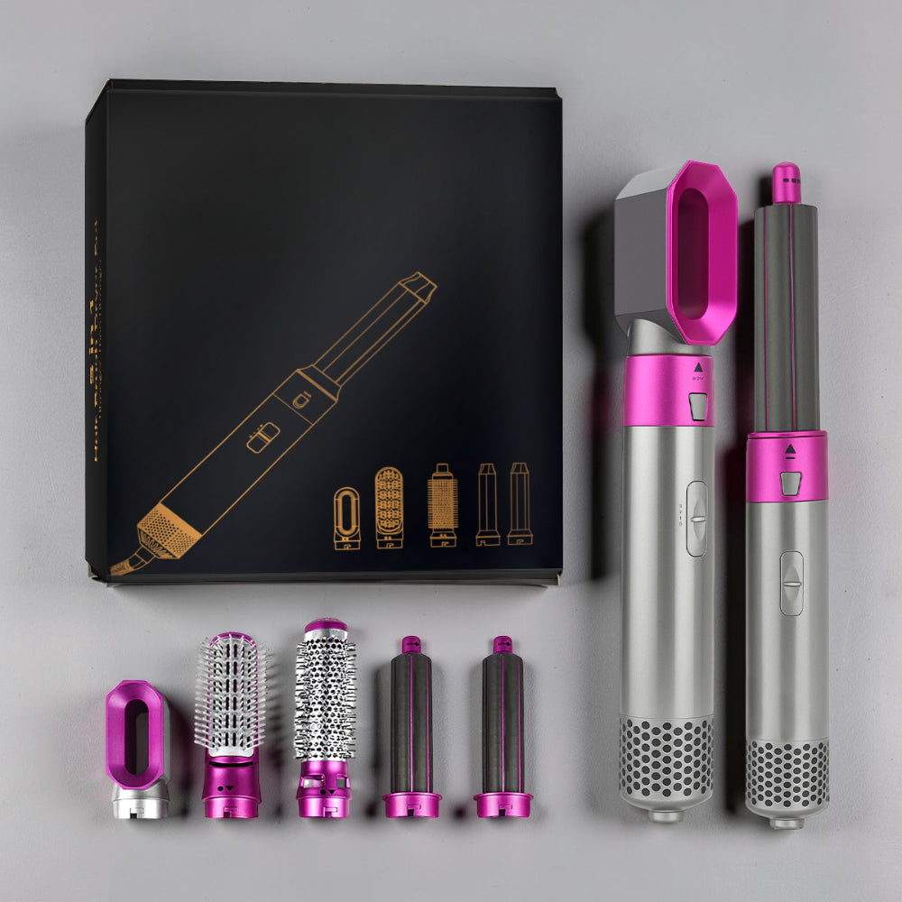 Set spazzola phon 5 in 1 per acconciare, arricciare, lisciare e asciugare i capelli