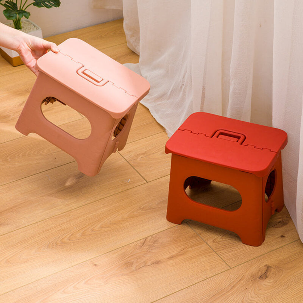 Folding Step Stool Portable Lightweight Plastic Stool with Handle 3