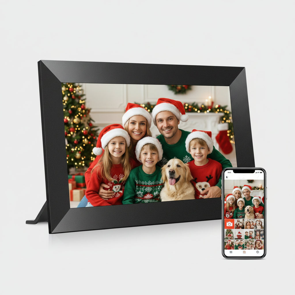 Moldura Digital para Fotografias Wi-Fi Ecrã Tátil IPS Memória 32GB 10,1 Polegadas