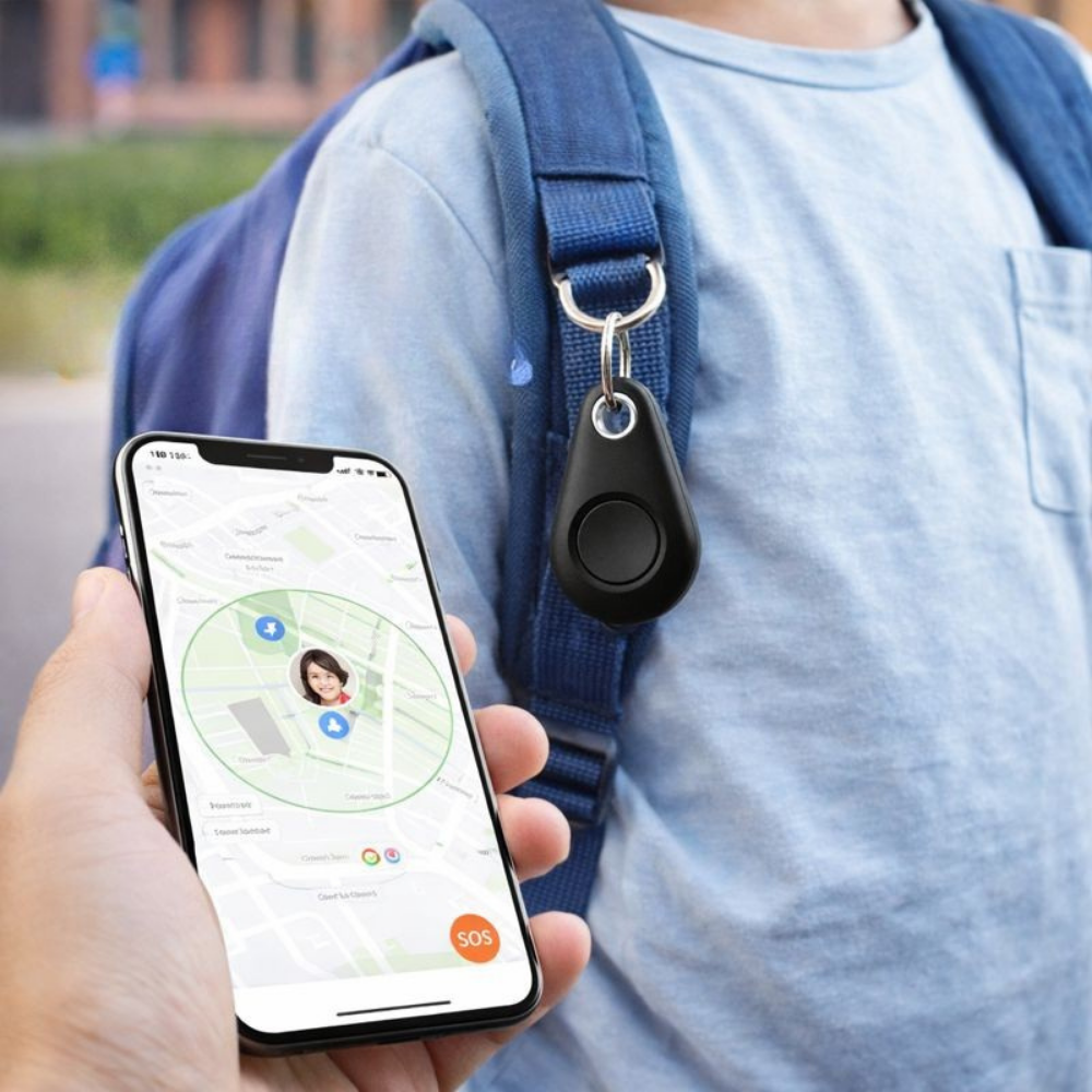 Bluetooth Tracker Keychain Mini GPS Location Alarm Child Safety