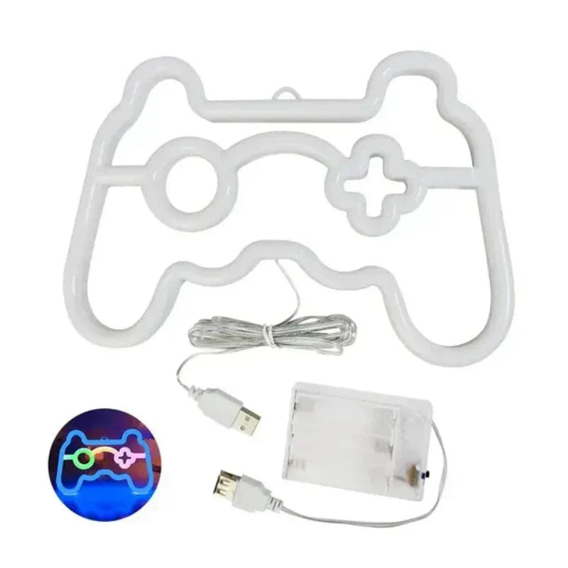 NeonGlow - LED Game Controller Neon Sign for Gamers