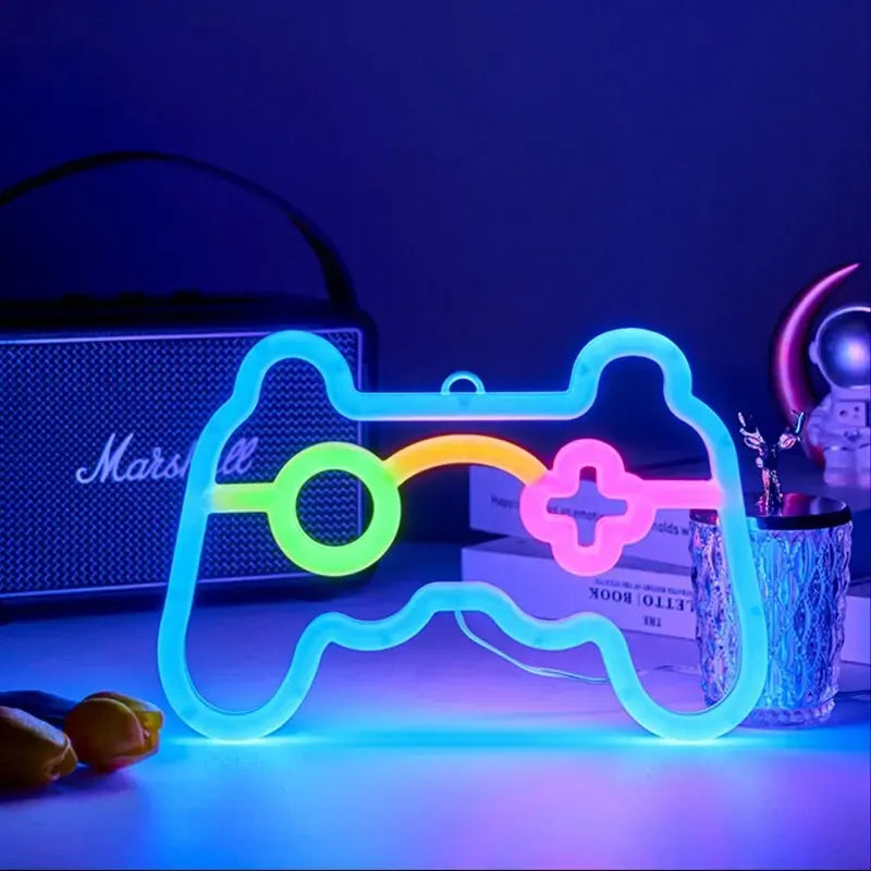 NeonGlow - LED Game Controller Neon Sign for Gamers