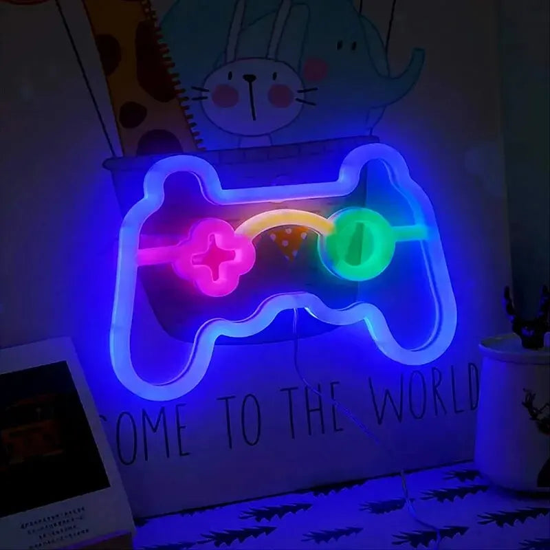 NeonGlow - LED Game Controller Neon Sign for Gamers