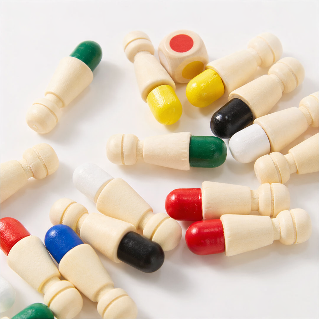 Gioco Memoria Bambini Legno Colori Educativo