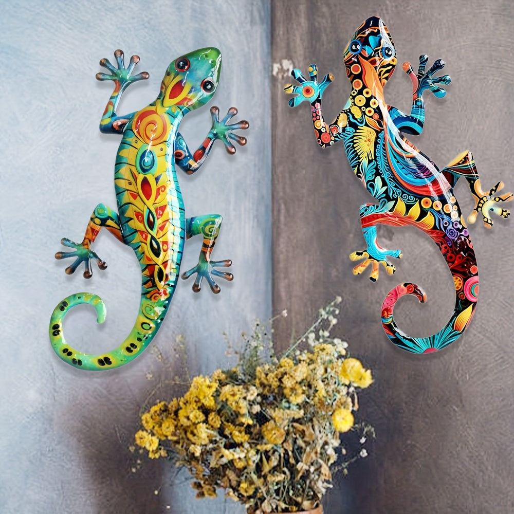 GekkoDecor - 2 pieces Large Gecko Wall Decoration