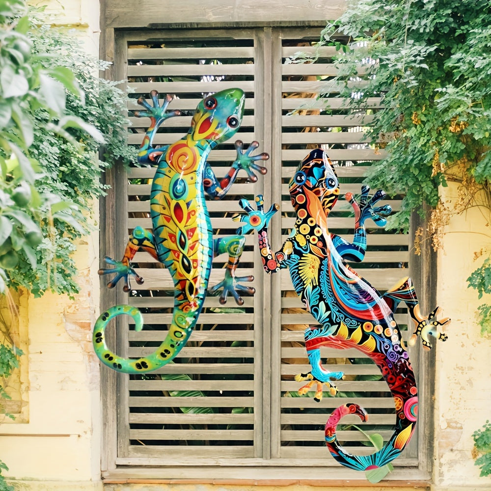 GekkoDecor - 2 pieces Large Gecko Wall Decoration
